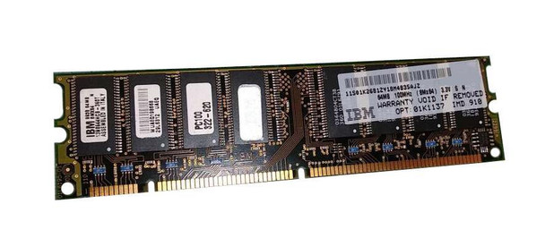 01K1137-06 IBM 64MB SDRAM Non ECC 100Mhz PC-100 Memory
