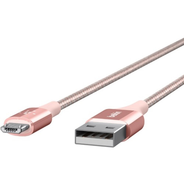 F2CU051BT04-C00 Belkin Mixit DuraTek Micro-USB to USB Cable USB for Ta