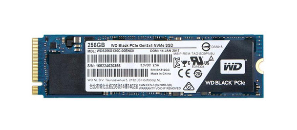 WDS256G1X0C Western Digital Black 256GB TLC PCI Express 3.0 x4 NVMe M.