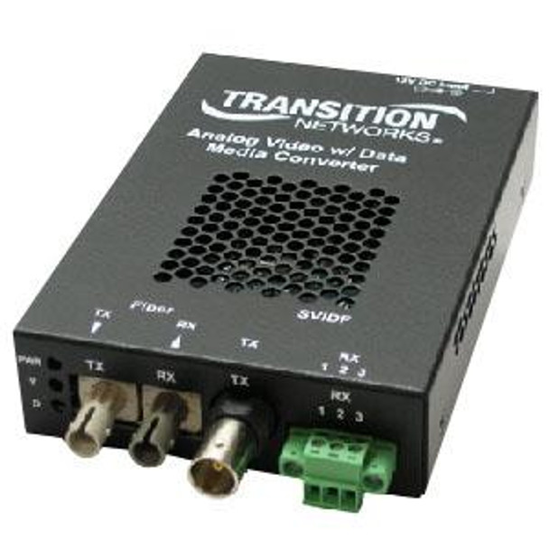 SVIDF2012-110 Transition Networks Coaxial To Fiber Media Converter 1 x
