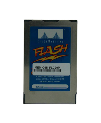 MEM-C6K-FLC20M= Cisco 20MB Linear Flash Memory Card for Catalyst 6000