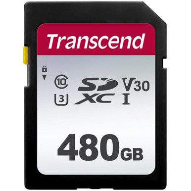 TS480GSDC300S Transcend 300S 480GB SDXC Class 10 / UHS-I V30 90MB/s Read  45MB/s Write Flash Memory Card