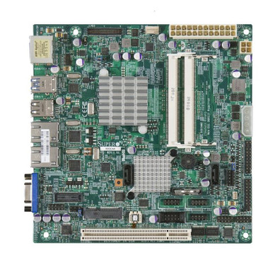 X9SCAA SuperMicro Socket FCBGA559 Intel NM10 Express Chipset Intel Atom  N2800 Processors Support DDR3 2x SO-DIMM 2x SATA2 3.0Gb/s Mini-ITX  Motherboard