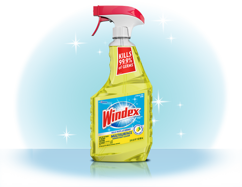 Windex Glass Cleaner with Ammonia-D 128oz x 4/Cs