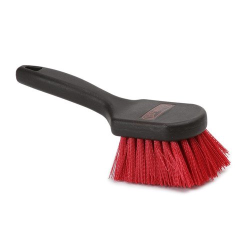 Chef-Master™ Pot Brush, 8" plastic handle, nylon bristles, black & red  (12/cs)