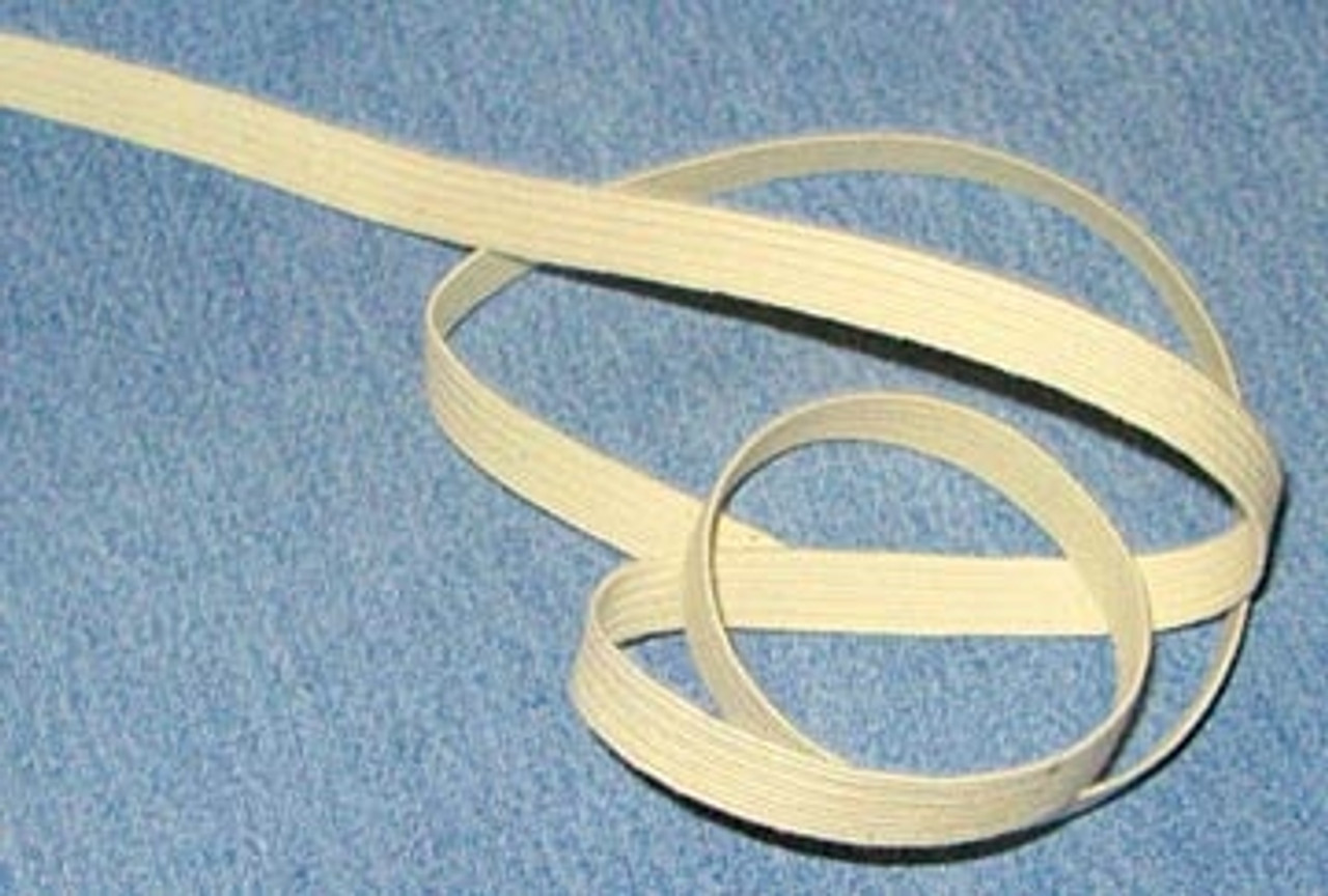 Flat Braid Elastic - 1/4 to 1 Wide