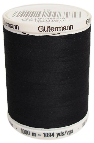 Gütermann Nähfaden G782-000 Extra Stark – Polyester, 100 M, Schwarz Für Jeans & Schwere Stoffe