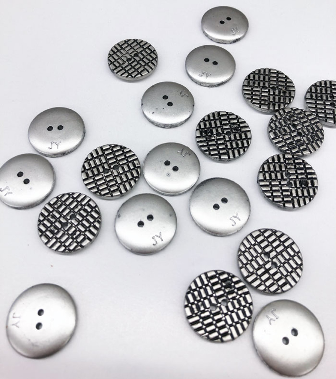 silver sewing buttons