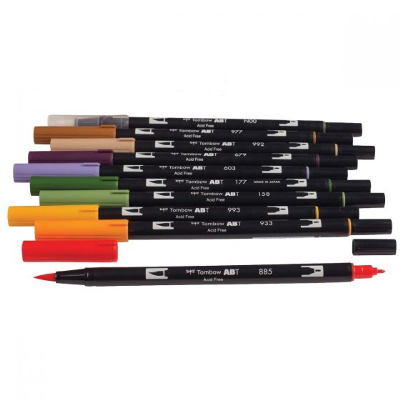 Tombow Dual Brush Pen 6pc Secondary Set