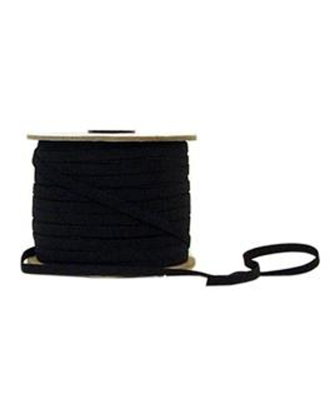 Black 200 Yard 1/4 inch Flat Elastic Band for Sewing