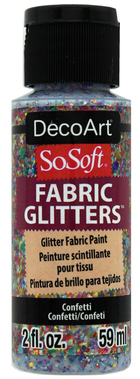 soSoft Fabric Acrylic Metallic Paint 2oz Silver Platinum