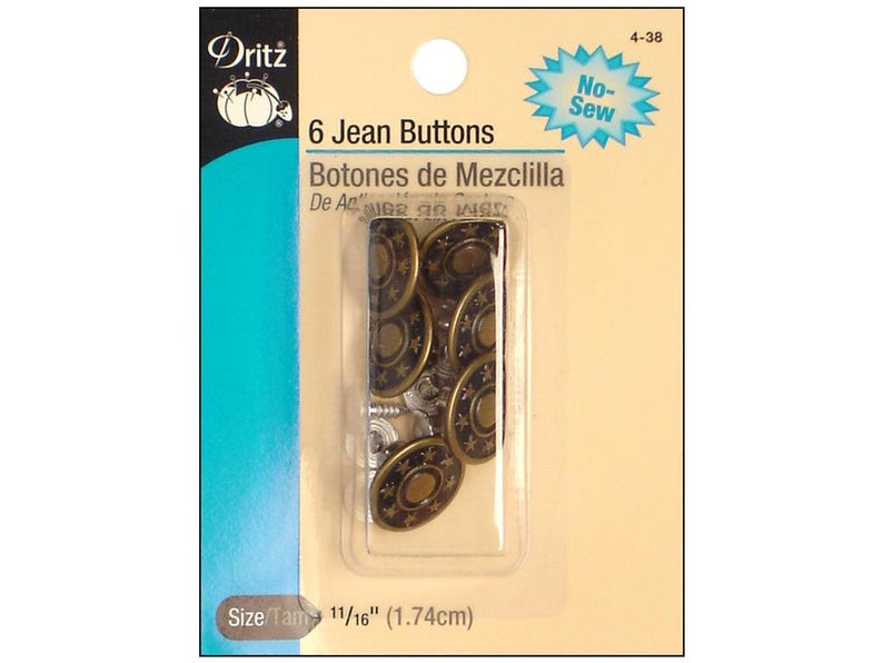 Bachelor Buttons - Tack Buttons - Jeans 