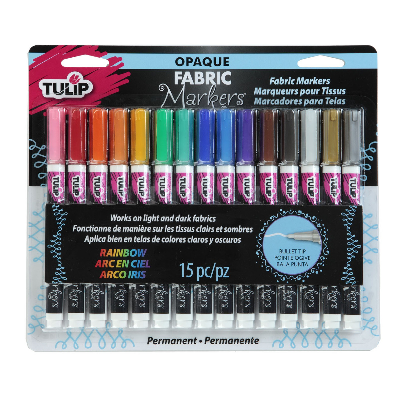 Opaque Fabric Markers - 15 colors - The Sewing Place