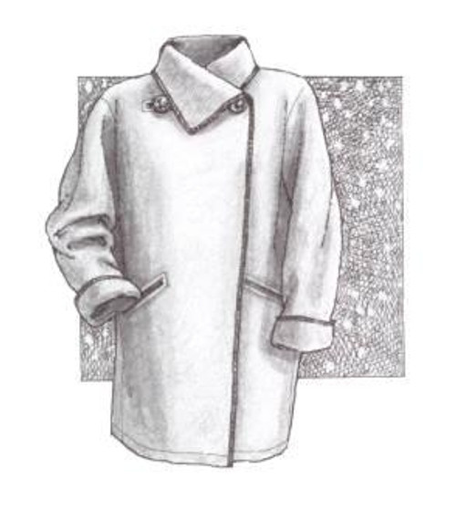 Funnel Collar Serger Coat - Great Copy Patterns