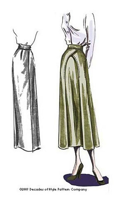 Decades of Style Pattern - 1940's Empire Waist Trousers #4004