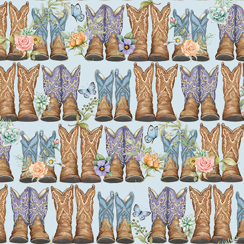 Dusty Boots - Cotton Print