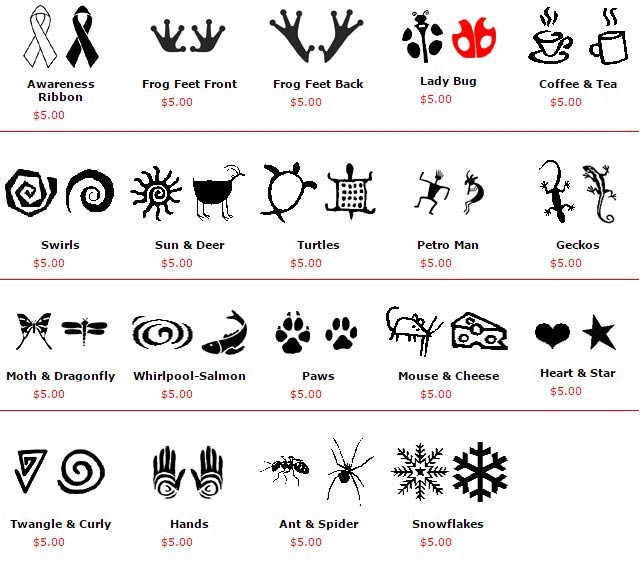 Mini Clear Polymer Stamps