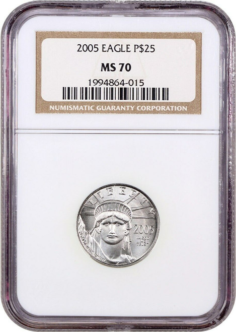 2005 $25 platinum eagle ngc ms70 2005 $25 platinum eagle ngc ms70