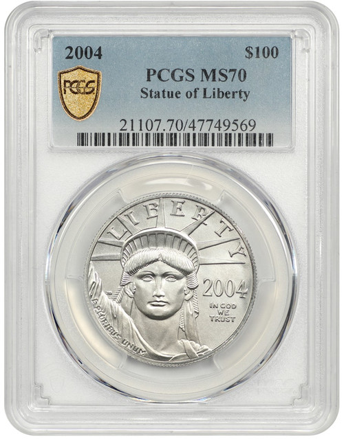 2004 $100 platinum eagle pcgs ms70 2004 $100 platinum eagle pcgs ms70