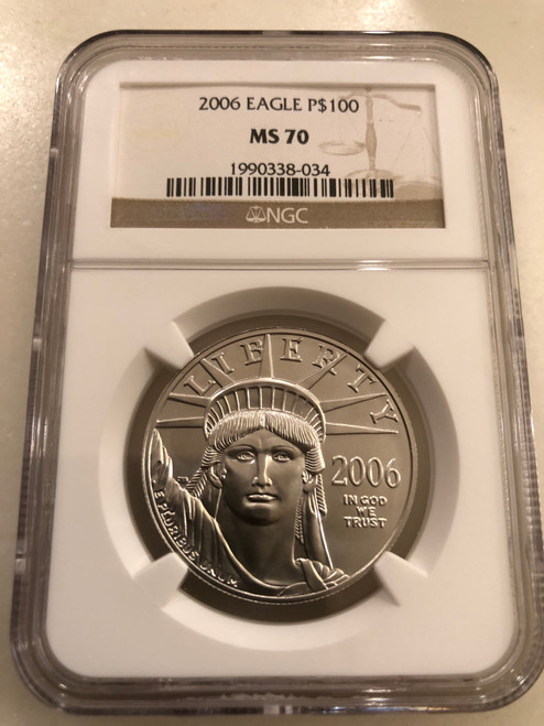 2006 $100 platinum eagle ngc ms70 2006 $100 platinum eagle ngc ms70