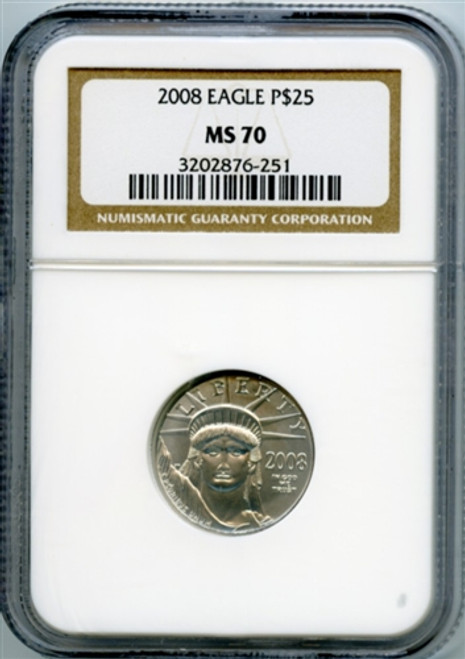 2008 $25 platinum eagle ngc ms70 2008 $25 platinum eagle ngc ms70
