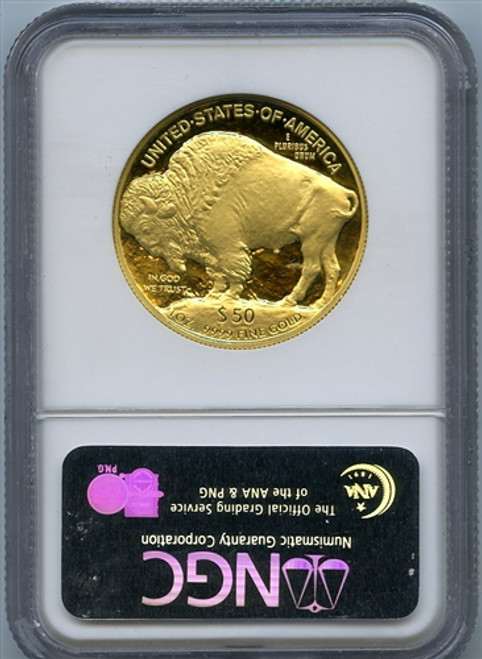 2008-W $50 gold buffalo ngc pf70