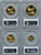 1995-W 4-coin gold eagle set pcgs pr70 1995-W 4-coin gold eagle set pcgs pr70