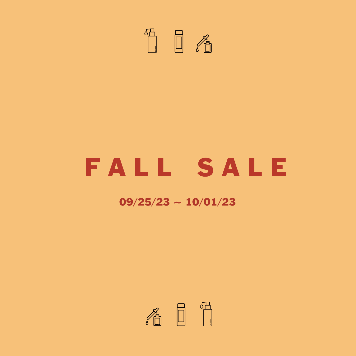 FALL SALE!   20% OFF All Cleansers, Toners, Essences!