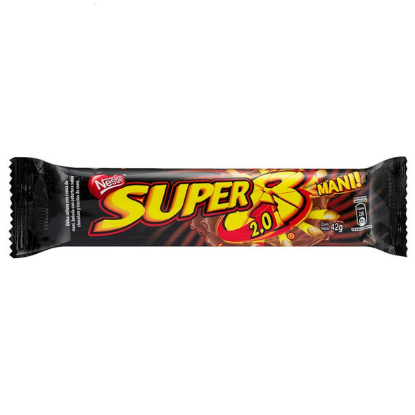 Nestle Super 8 Obleas Rellenas Bañadas en Chocolate, 696 g / 24.55 oz (display de 24)