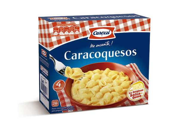 Carozzi Caracoquesos con la Original Salsa de Queso, 296 g / 10.44 oz