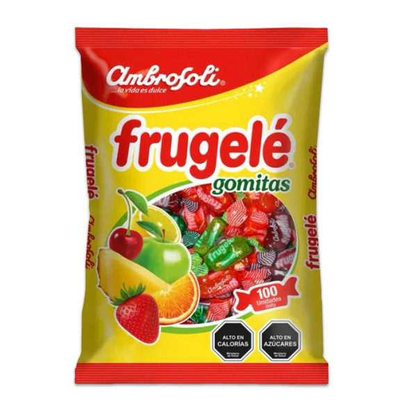 Gomitas Frugelé Sabor Fruta x 100 Unidades - 430g