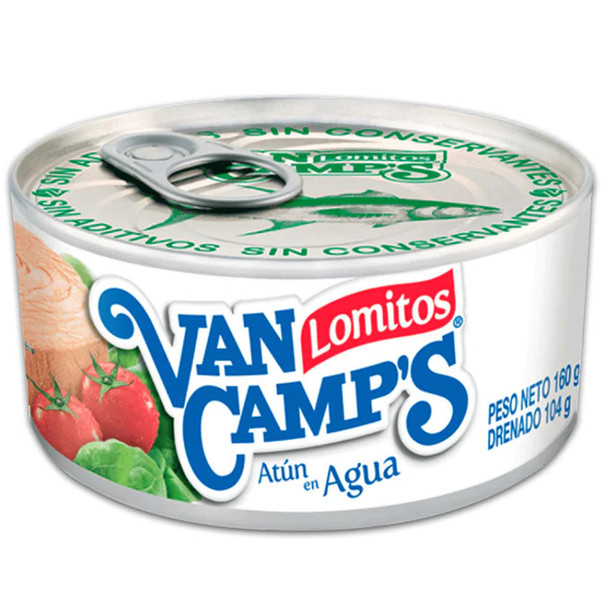 Van Camp's Tuna Loins in Water Lomitos de Atún en Agua, 160 g / 5.64 oz