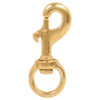 3-1/8" Brass Round Eye Swivel Bolt Snap