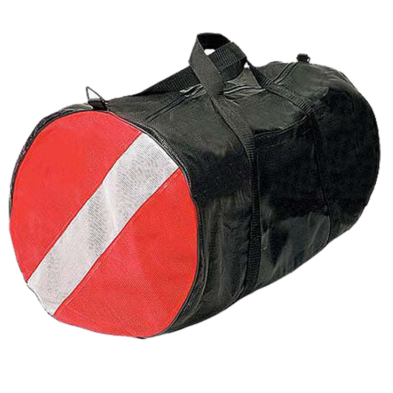 PVC & Cordura Nylon Diver Gear Bag, 30inch x 15inch, Black & Red