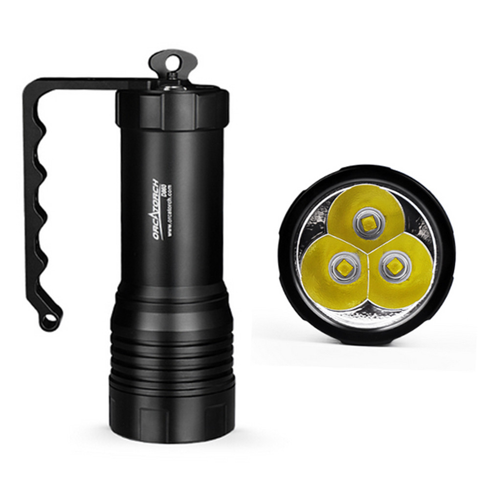 OrcaTorch D860 4200 Lumens Dive Light | Direct Charging, 150m