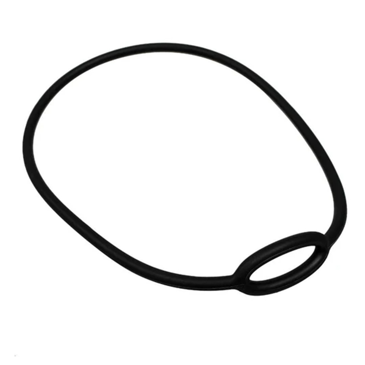 JCS Silicone Regulator Necklace in three colors – flexible, durable, and secure for divers, Black
