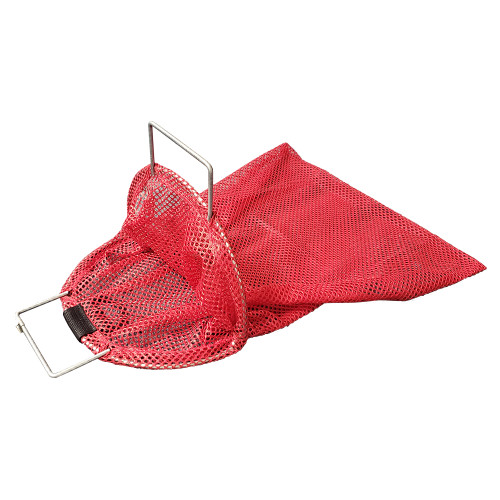 JCS 15x20 Galvanized Wire Handle Mesh Catch Bag – Heavy-Duty