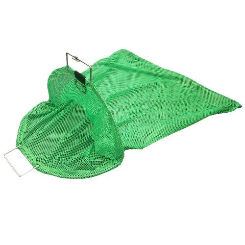 Galvanized Wire Handle Mesh Catch Bag, Approx. 24x33