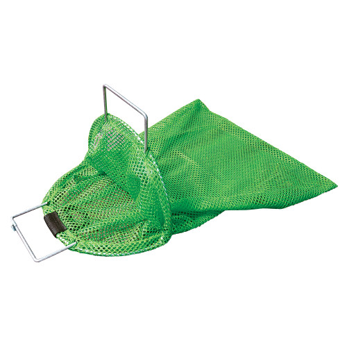 Galvanized Wire Handle Mesh Catch Bag w/ D-Ring Approx. 24x33