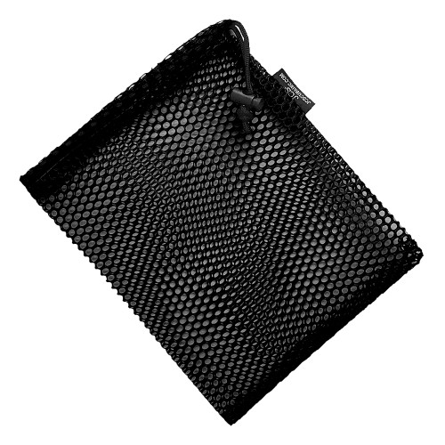Nylon Mesh Drawstring Bag, Approx. 8x10, Black