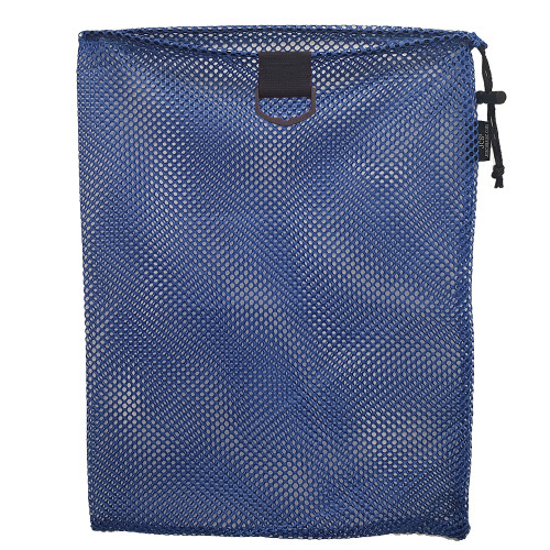 Nylon Mesh Drawstring Bag with D-Ring, Approx. 15x20
