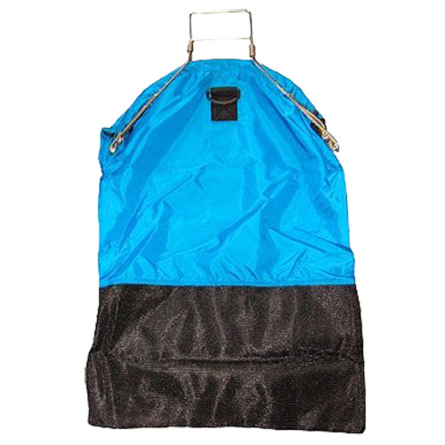 JCS 19x27 Large Squeeze Catch Bag, Galvanized Wire Handles, Heavy-Duty Mesh, D-Ring Attachment, Durable Marine Fishing Equipment