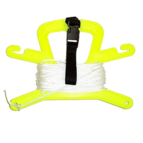 Yellow Line Plastic Line Holder with 100 Feet of Poly 