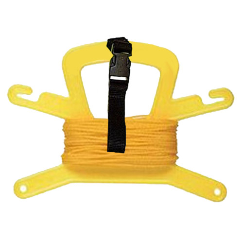 Plastic Line Holder with 100 Feet Poly (Yellow) Line & Quick Release