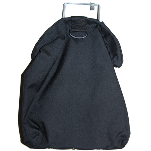 JCS 16x17 Black Cordura Nylon TEK Tool Bag with Galvanized Steel Handles and Exterior Pocket, Black