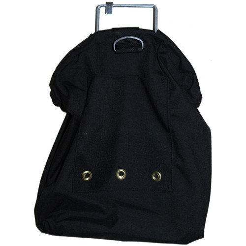 JCS 16x17 Black Cordura Nylon TEK Tool Bag with Galvanized Steel Handles and Exterior Pocket, Black