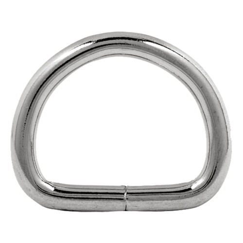 JCS 2-inch stainless steel welded D-ring, 6mm thick, corrosion-resistant, heavy-duty for marine, cargo, and outdoor applications.