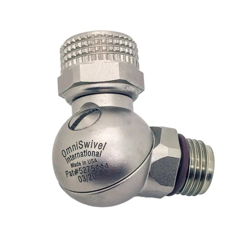 Low Pressure 2nd Stage Swivel Adapter – Chrome-Plated Brass 360° Regulator Hose Connector