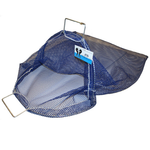 Uncoated Galvanized Wire Handle Mesh Catch Bag, Approx. 24x28 - JC SCUBA