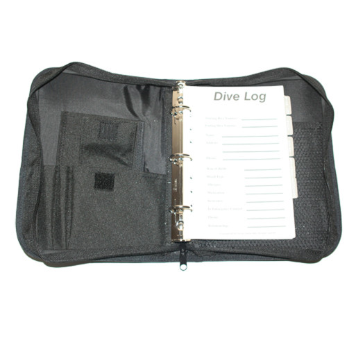 JCS 3-Ring Zippered Dive Log Organizer – Waterproof Dive Log Book